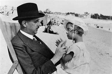 Charles de Gaulle se svou dcerou Aničkou